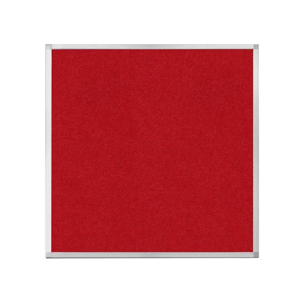 Hush Panel Configurable Cubicle Partition 4' x 4' Red Fabric